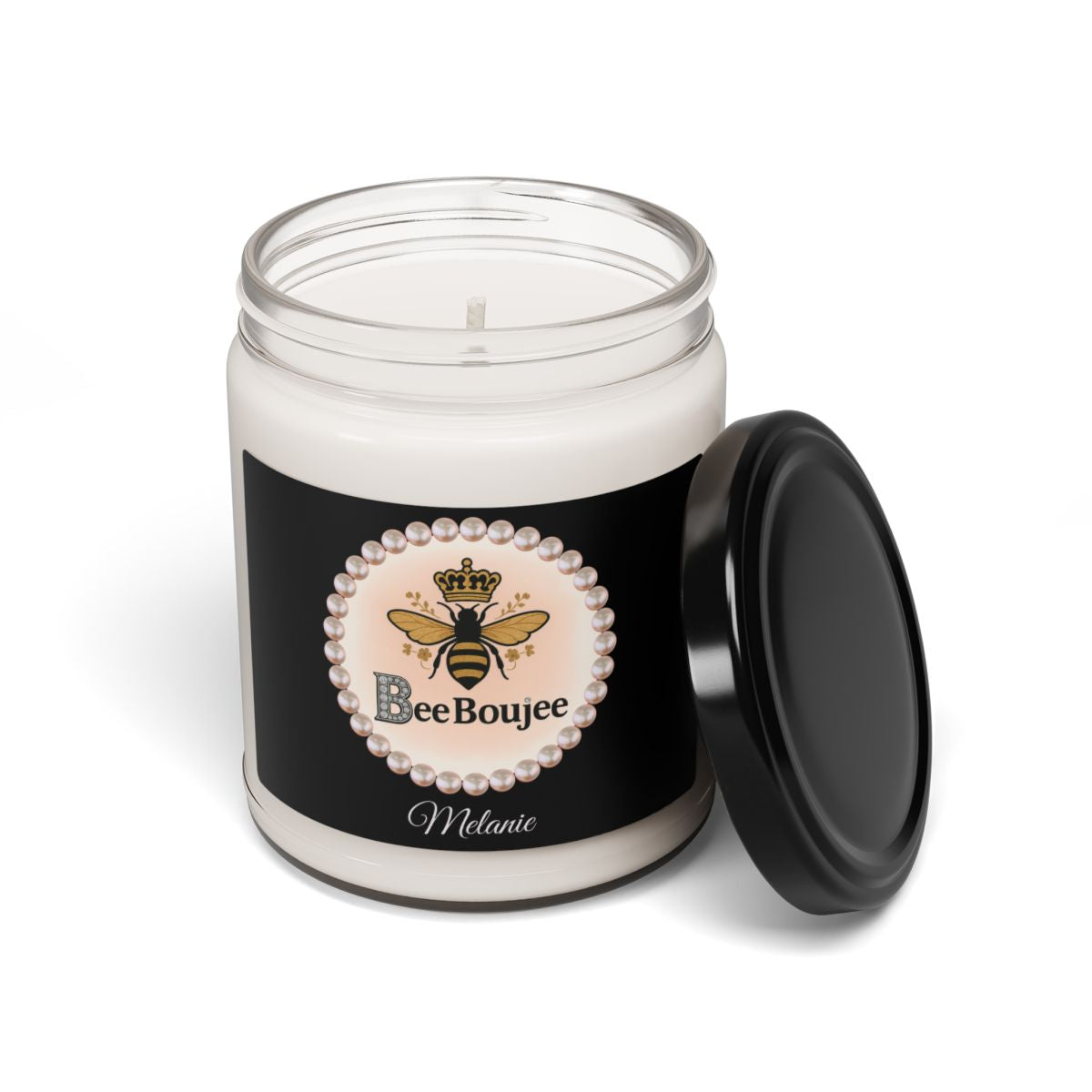 Personalized Bee Boujee 9 oz Scented Soy Candle, 9oz
