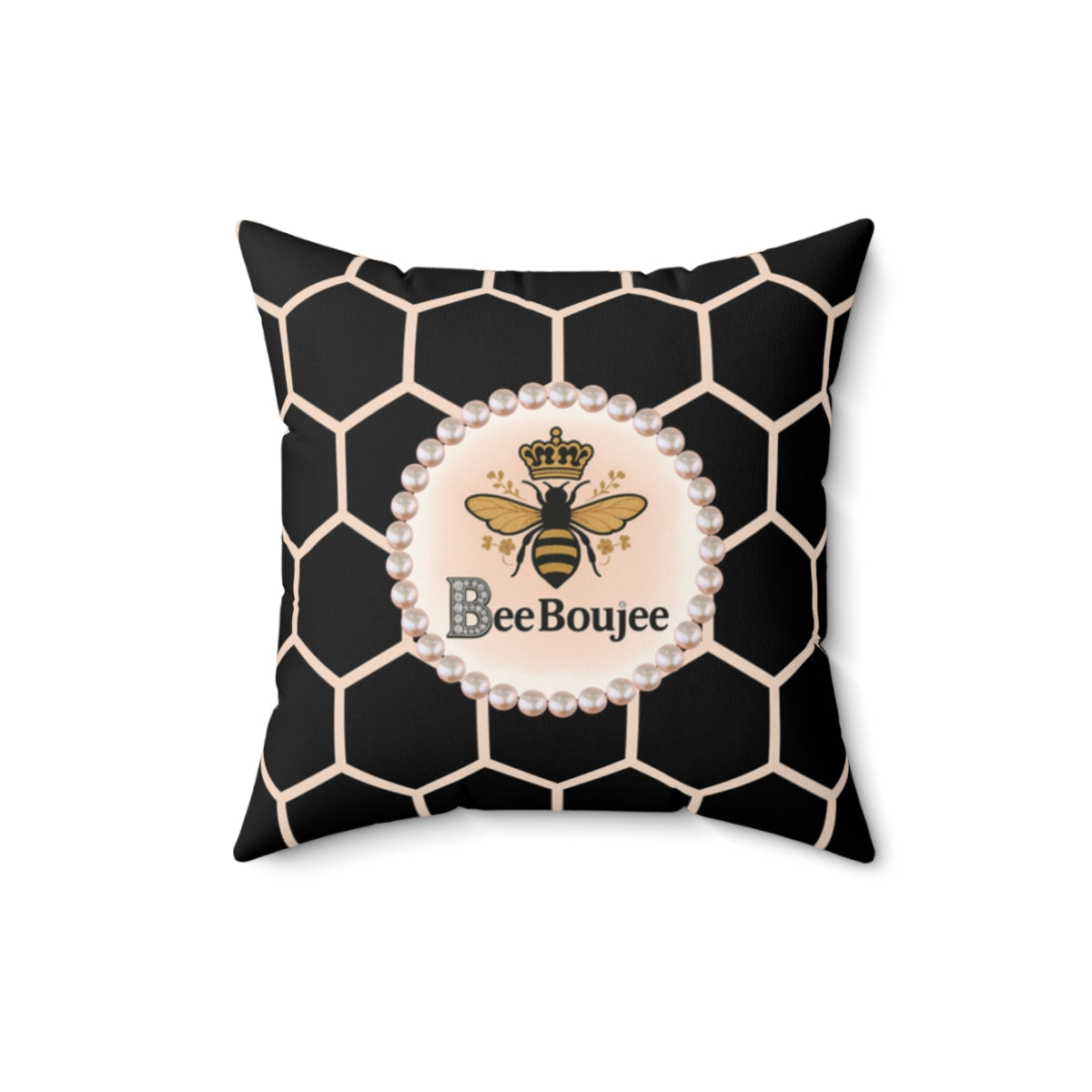 Bee Boujee Pearl-Print Decorative Pillow