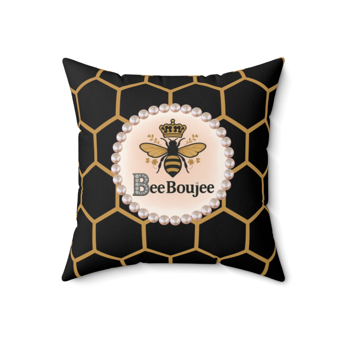 Bee Boujee Pearl-Print Decorative Pillow