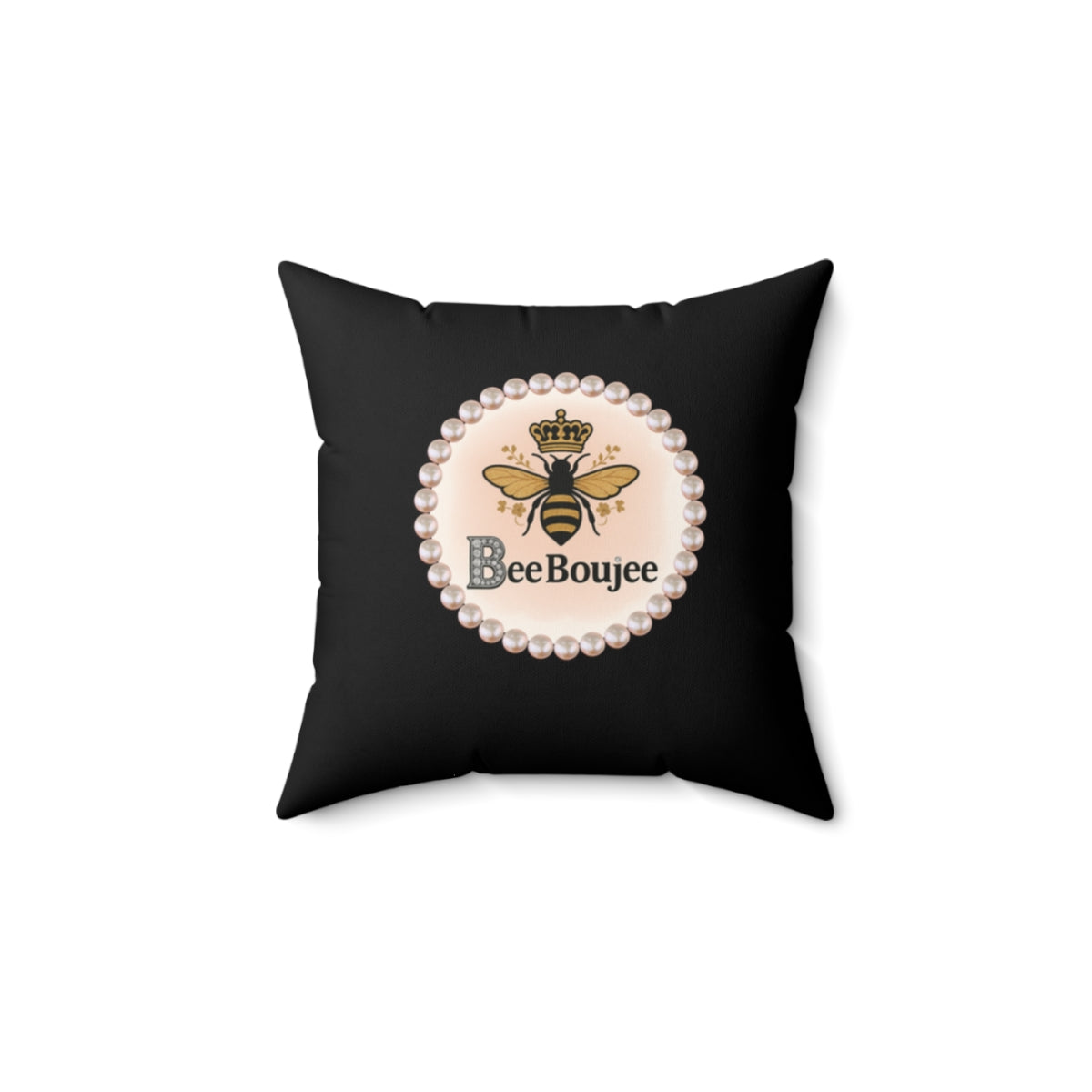 Bee Boujee Pearl-Print Decorative Pillow