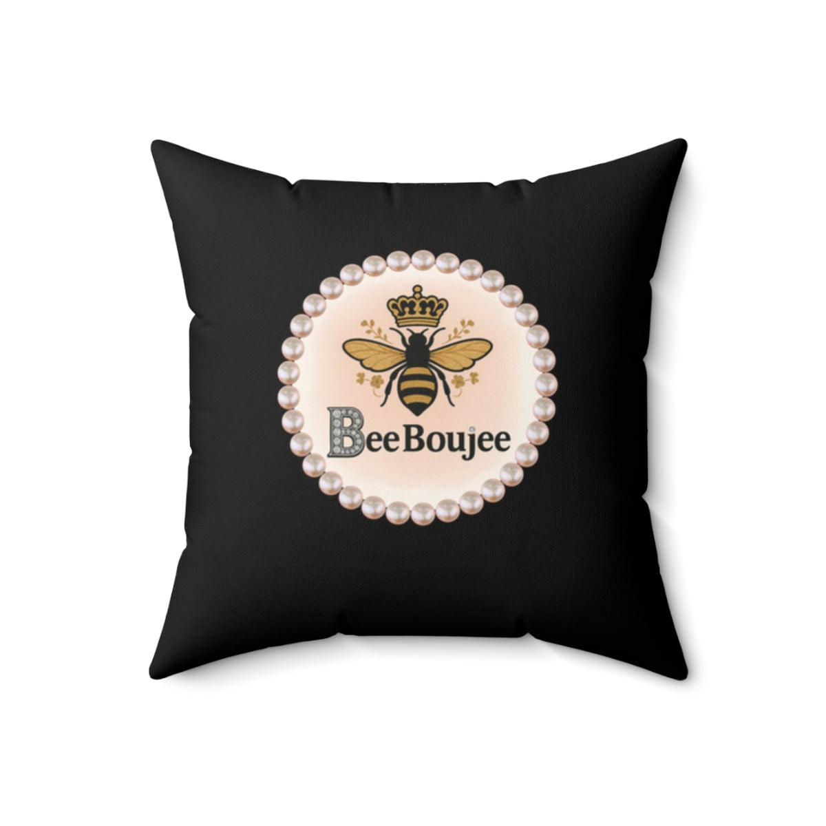 Bee Boujee Pearl-Print Decorative Pillow