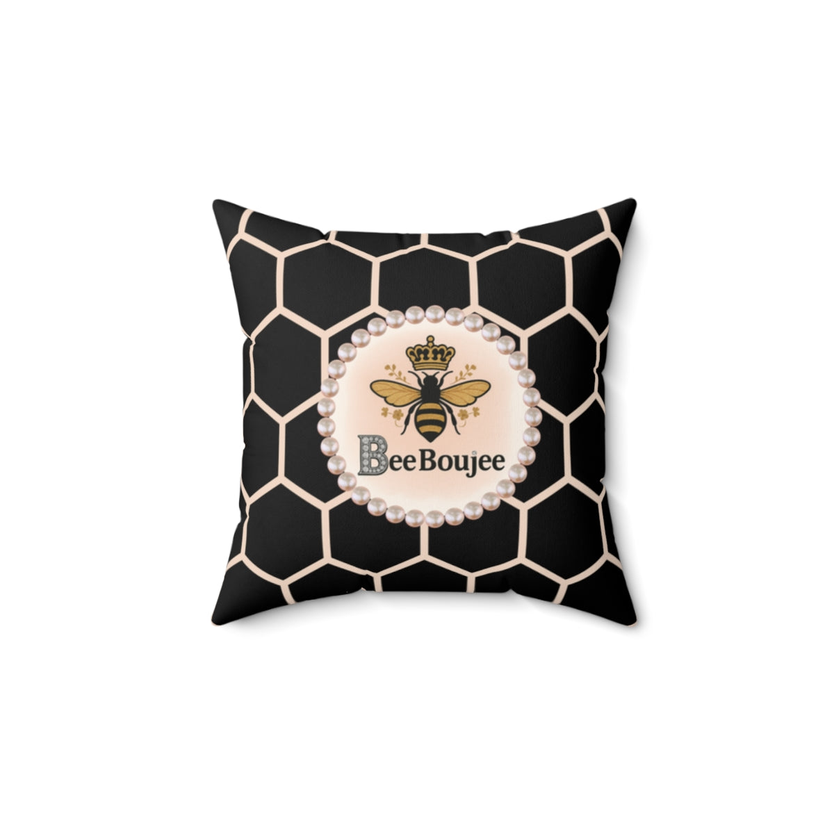 Bee Boujee Pearl-Print Decorative Pillow