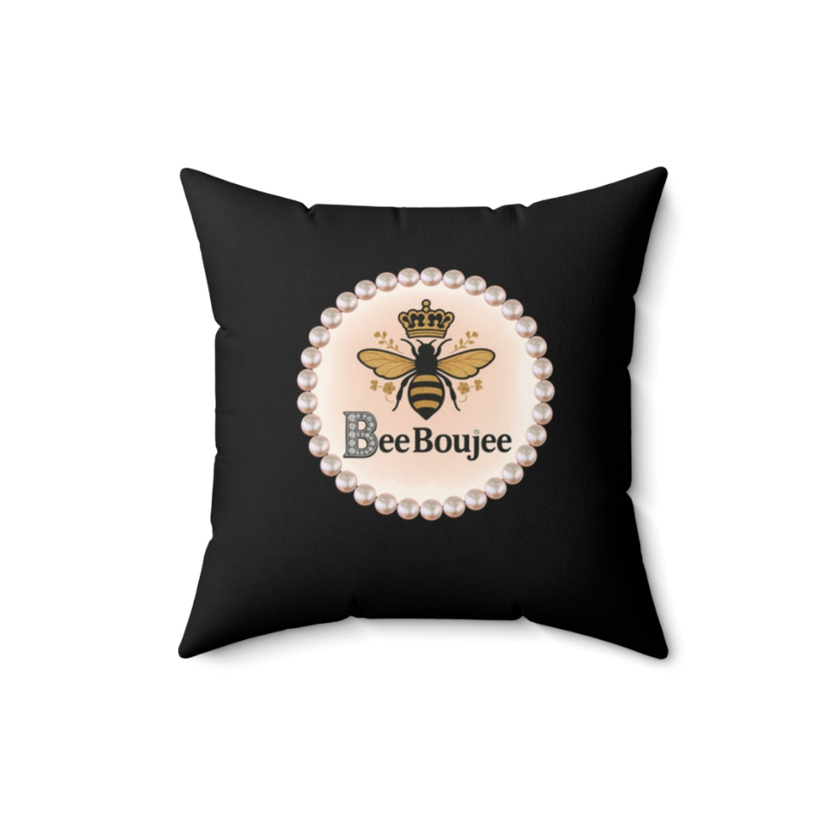 Bee Boujee Pearl-Print Decorative Pillow