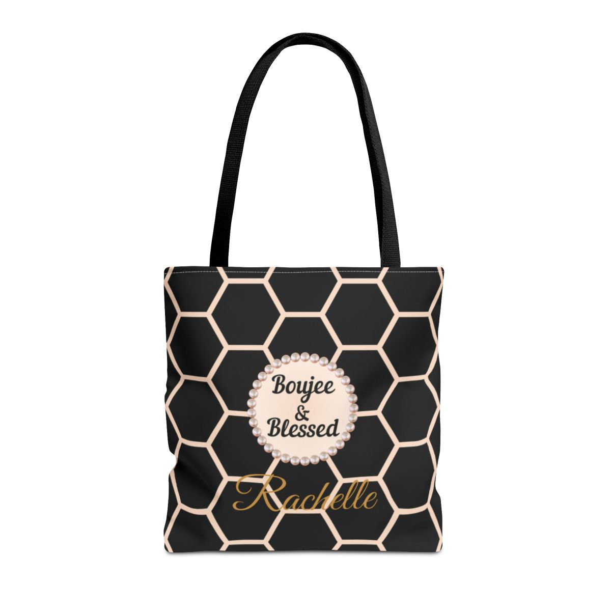 Personalized "Boujee & Blessed" Luxe Tote (Classic & Honeycomb Editions)
