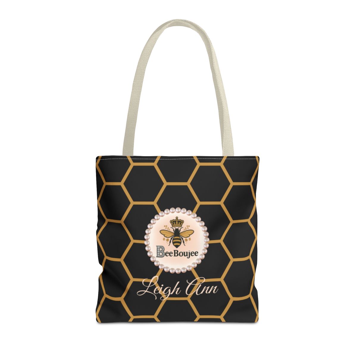Personalized Bee Boujee Luxe Tote (Classic & Honeycomb Editions)