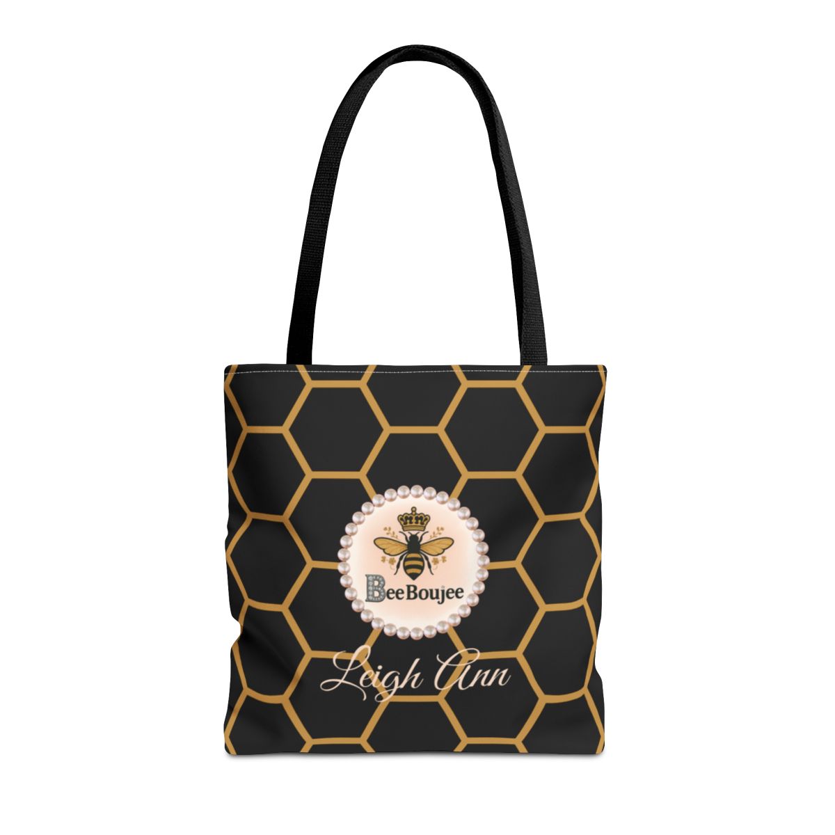Personalized Bee Boujee Luxe Tote (Classic & Honeycomb Editions)