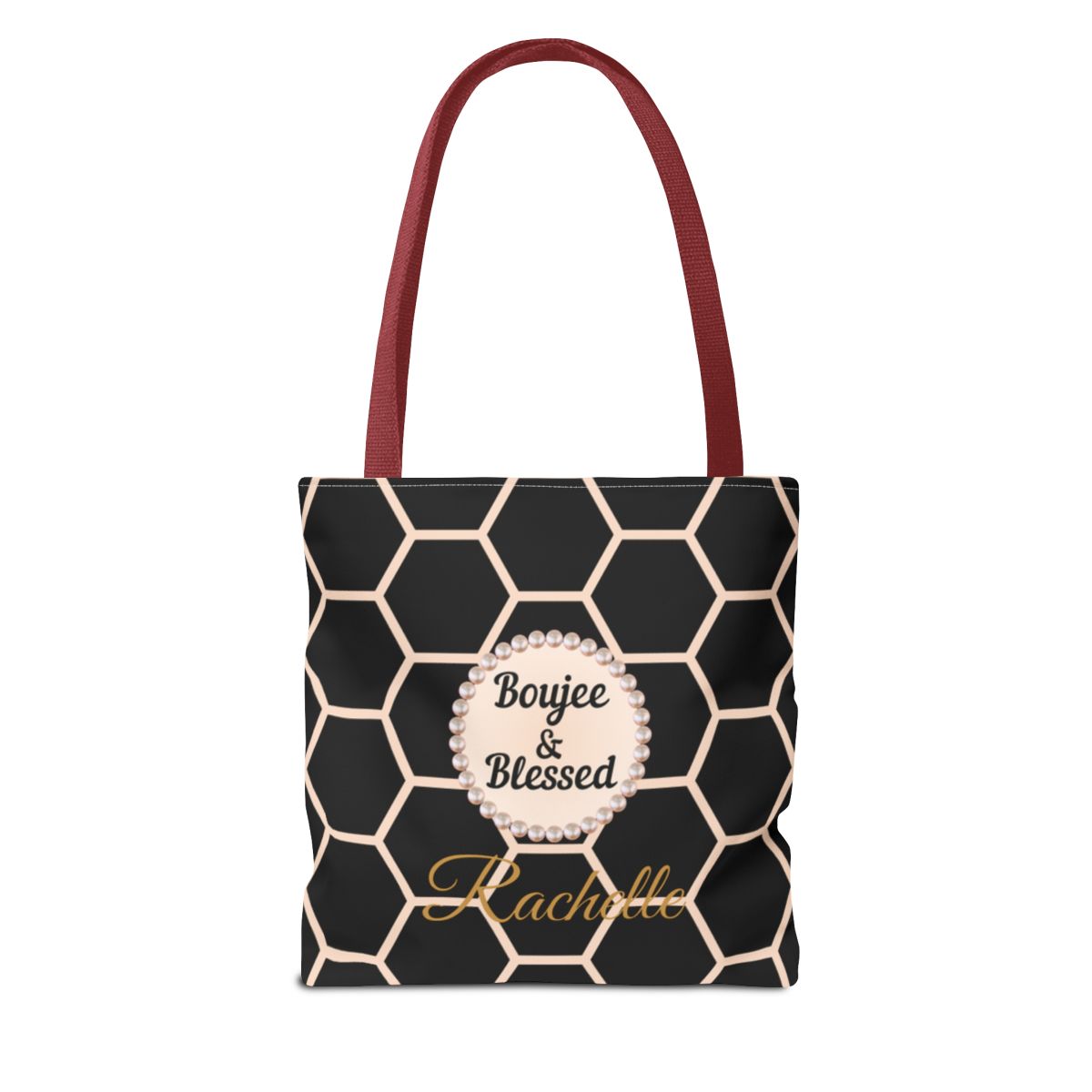 Personalized "Boujee & Blessed" Luxe Tote (Classic & Honeycomb Editions)