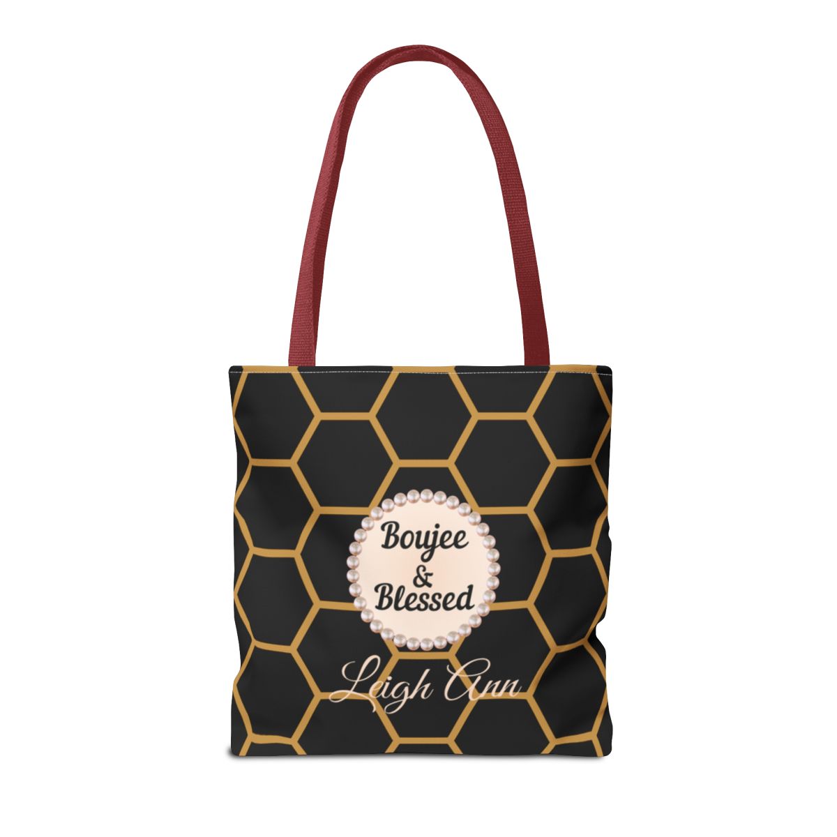 Personalized "Boujee & Blessed" Luxe Tote (Classic & Honeycomb Editions)