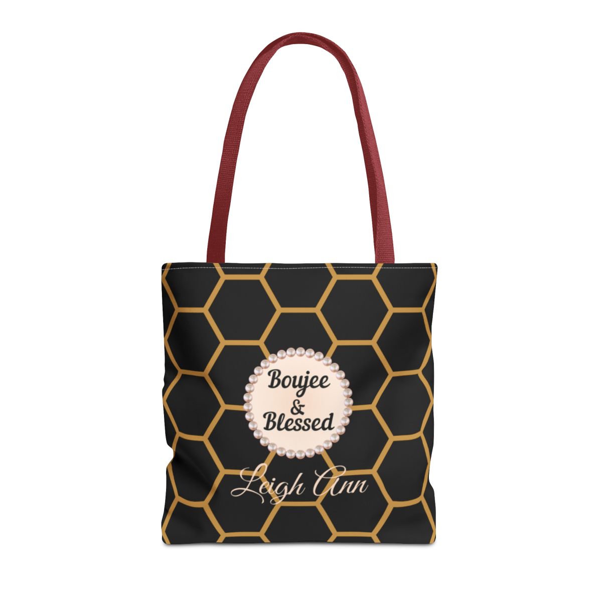 Personalized "Boujee & Blessed" Luxe Tote (Classic & Honeycomb Editions)