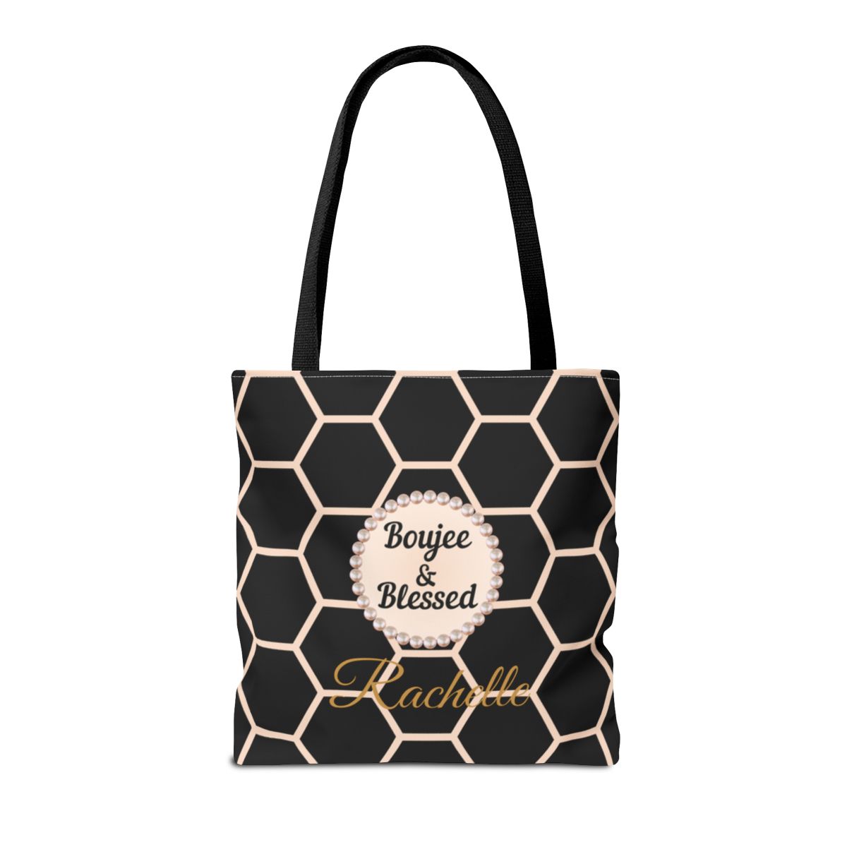 Personalized "Boujee & Blessed" Luxe Tote (Classic & Honeycomb Editions)