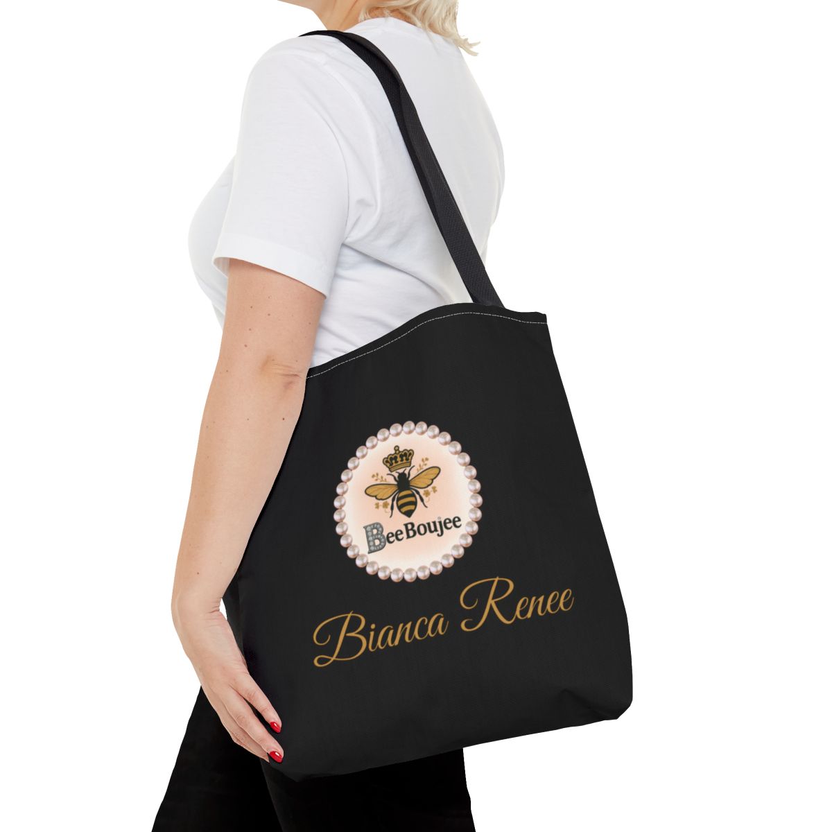 Personalized Bee Boujee Luxe Tote (Classic & Honeycomb Editions)