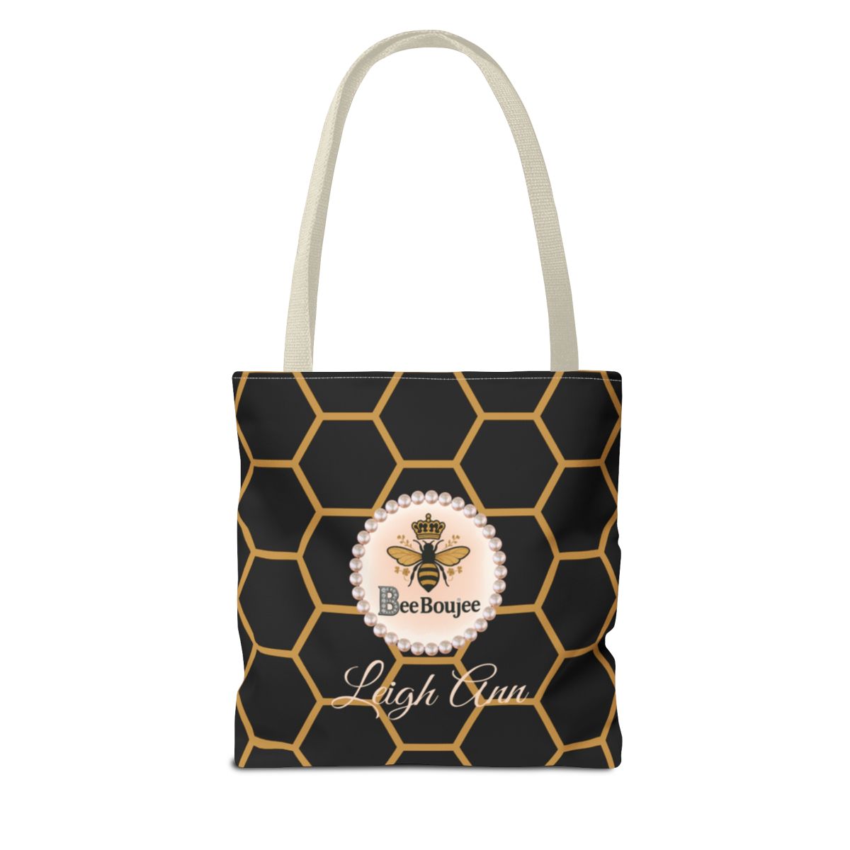 Personalized Bee Boujee Luxe Tote (Classic & Honeycomb Editions)