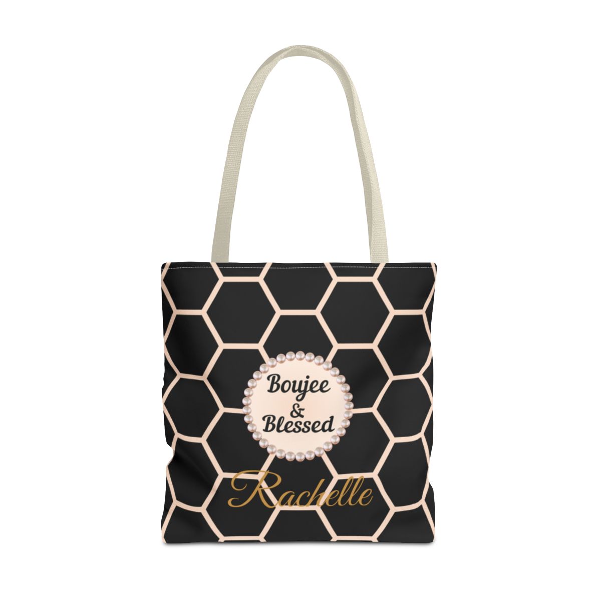 Personalized "Boujee & Blessed" Luxe Tote (Classic & Honeycomb Editions)