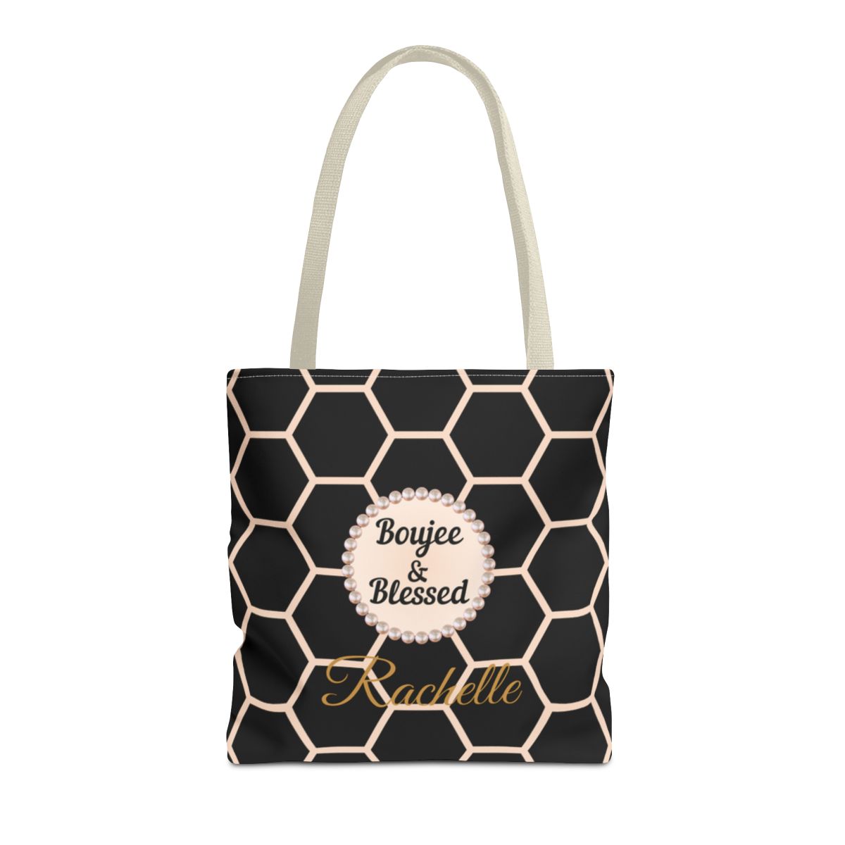 Personalized "Boujee & Blessed" Luxe Tote (Classic & Honeycomb Editions)