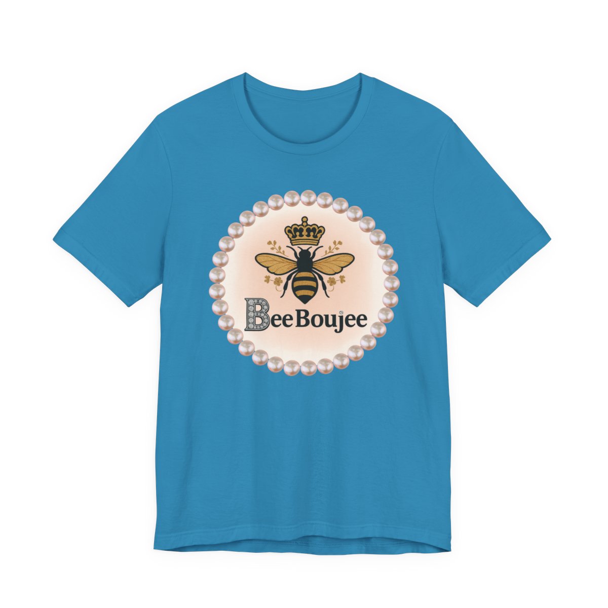 Customizable Bee Boujee Pearl Emblem Tee