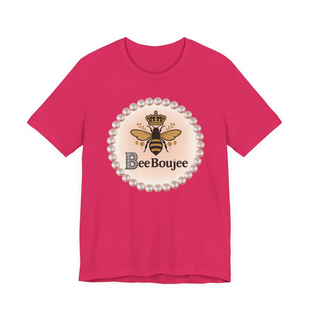 Customizable Bee Boujee Pearl Emblem Tee