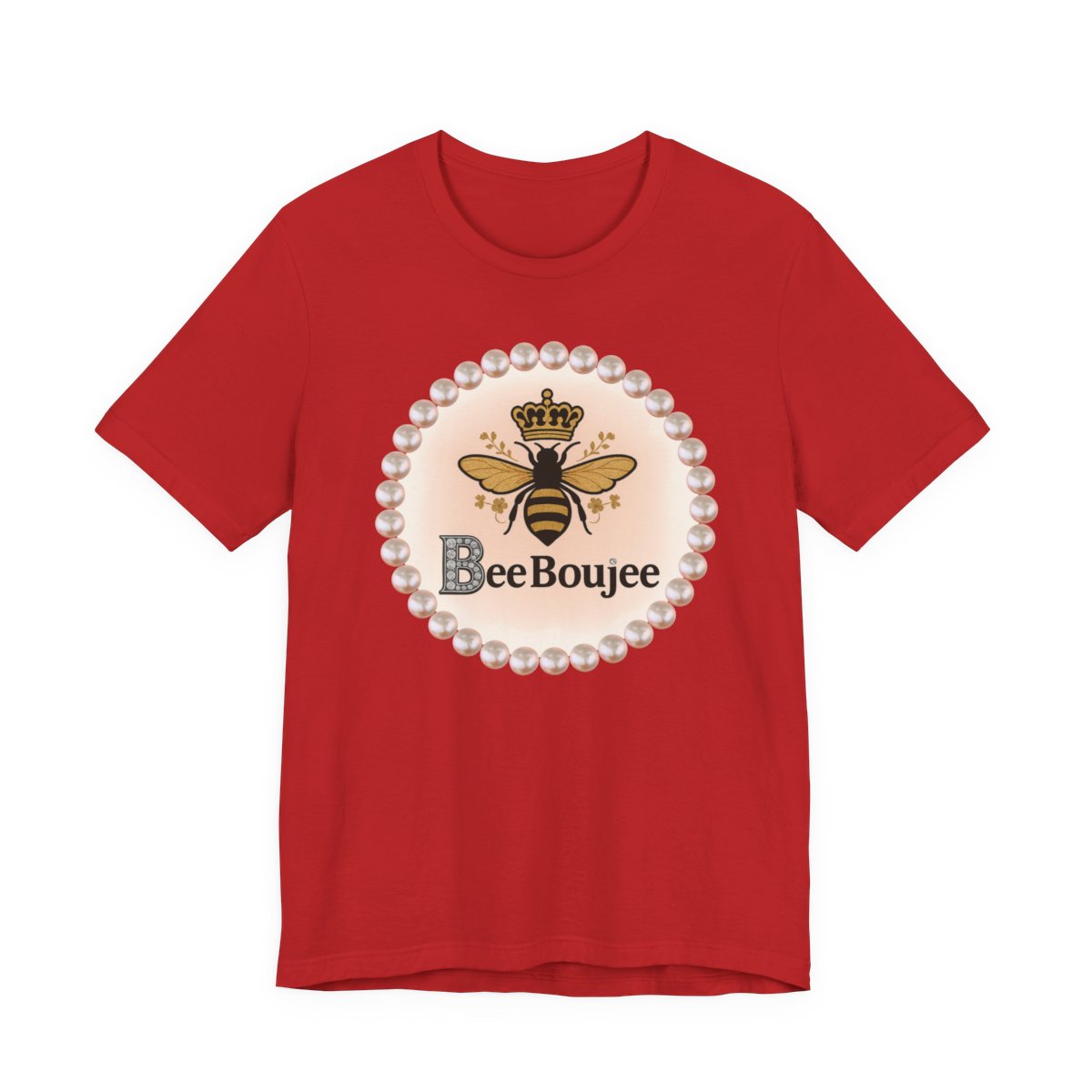 Customizable Bee Boujee Pearl Emblem Tee