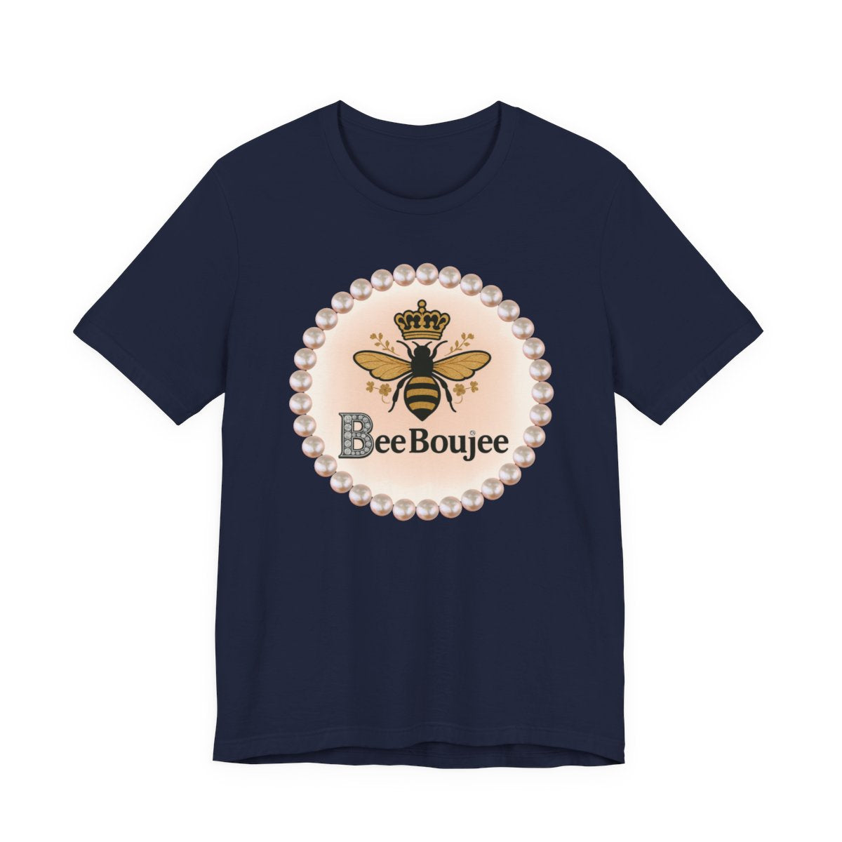 Customizable Bee Boujee Pearl Emblem Tee