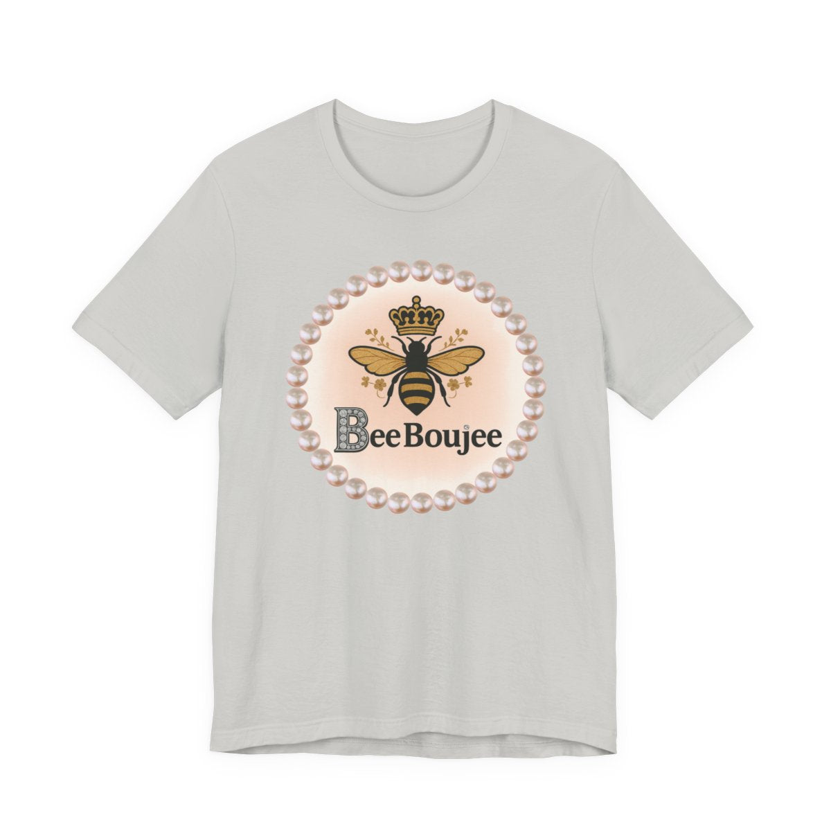 Customizable Bee Boujee Pearl Emblem Tee