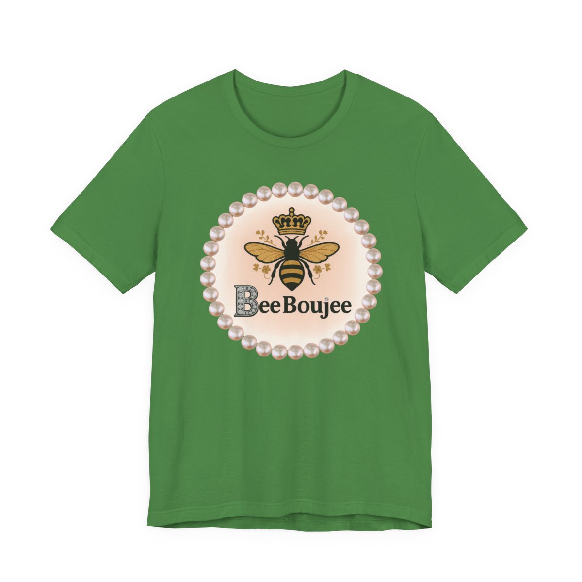 Customizable Bee Boujee Pearl Emblem Tee
