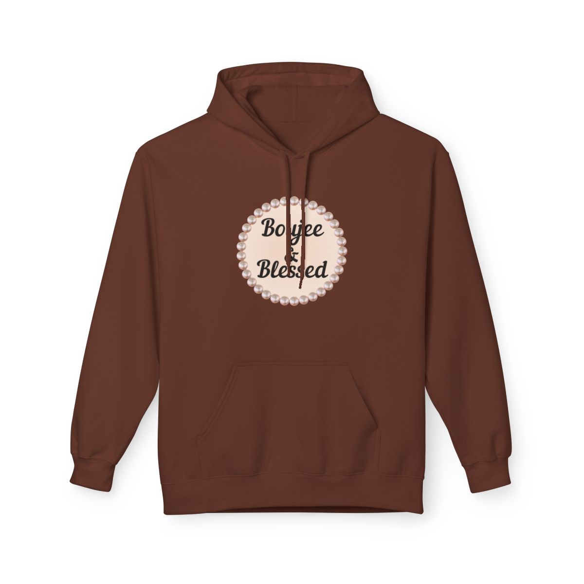 Personalized "Boujee & Blessed" Midweight Fleece Hoodie