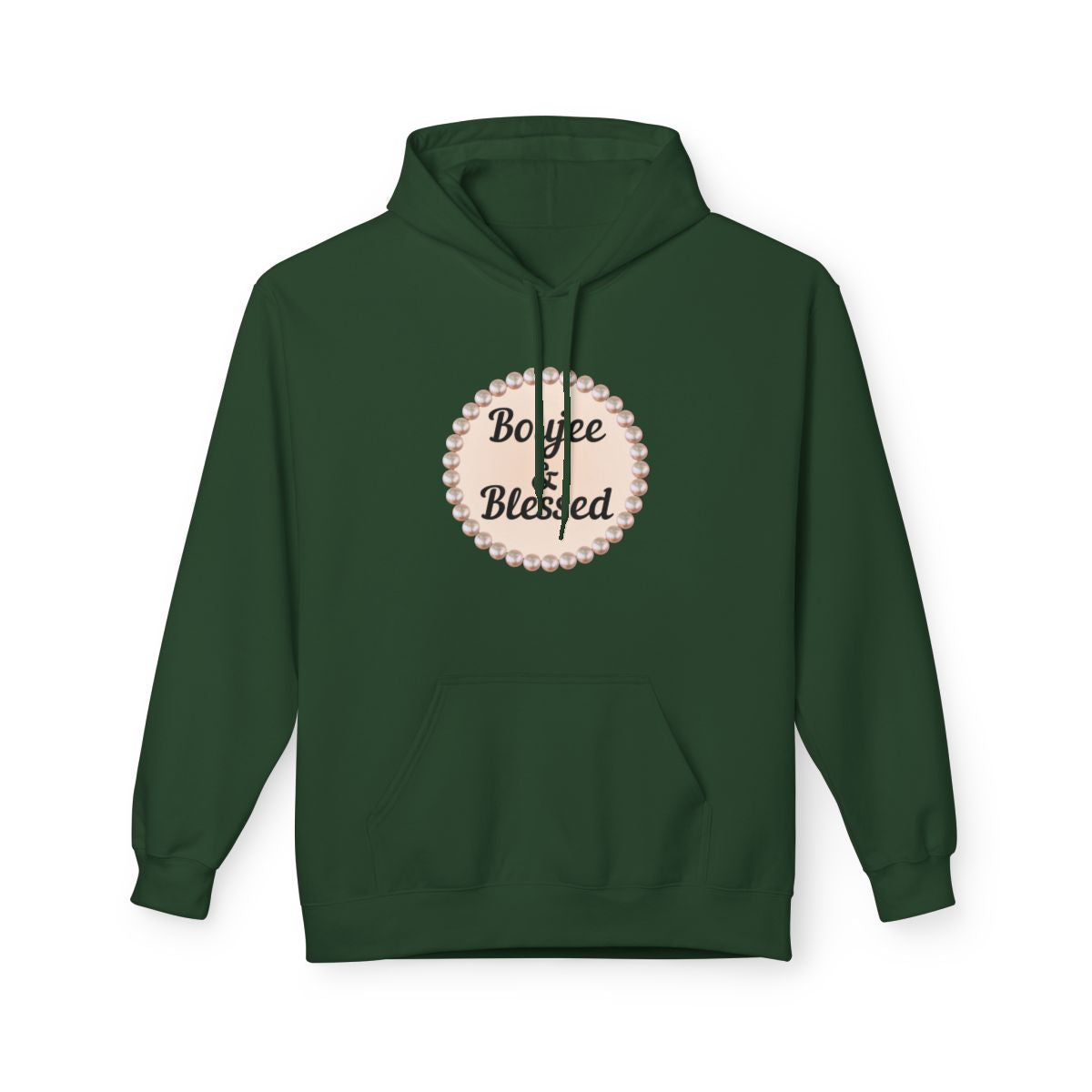 Personalized "Boujee & Blessed" Midweight Fleece Hoodie