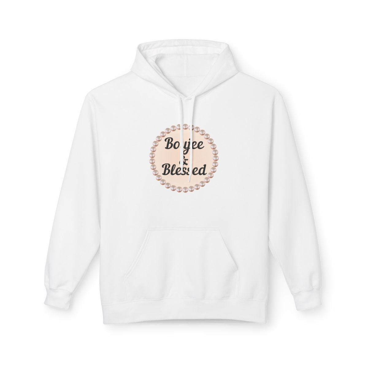 Personalized "Boujee & Blessed" Midweight Fleece Hoodie