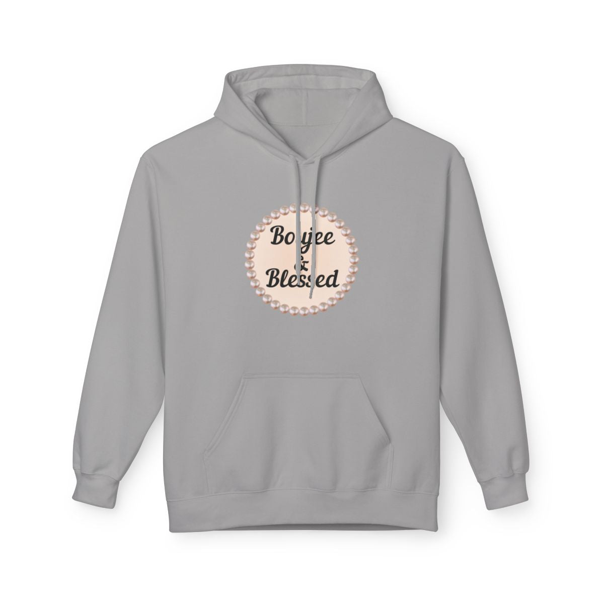 Personalized "Boujee & Blessed" Midweight Fleece Hoodie