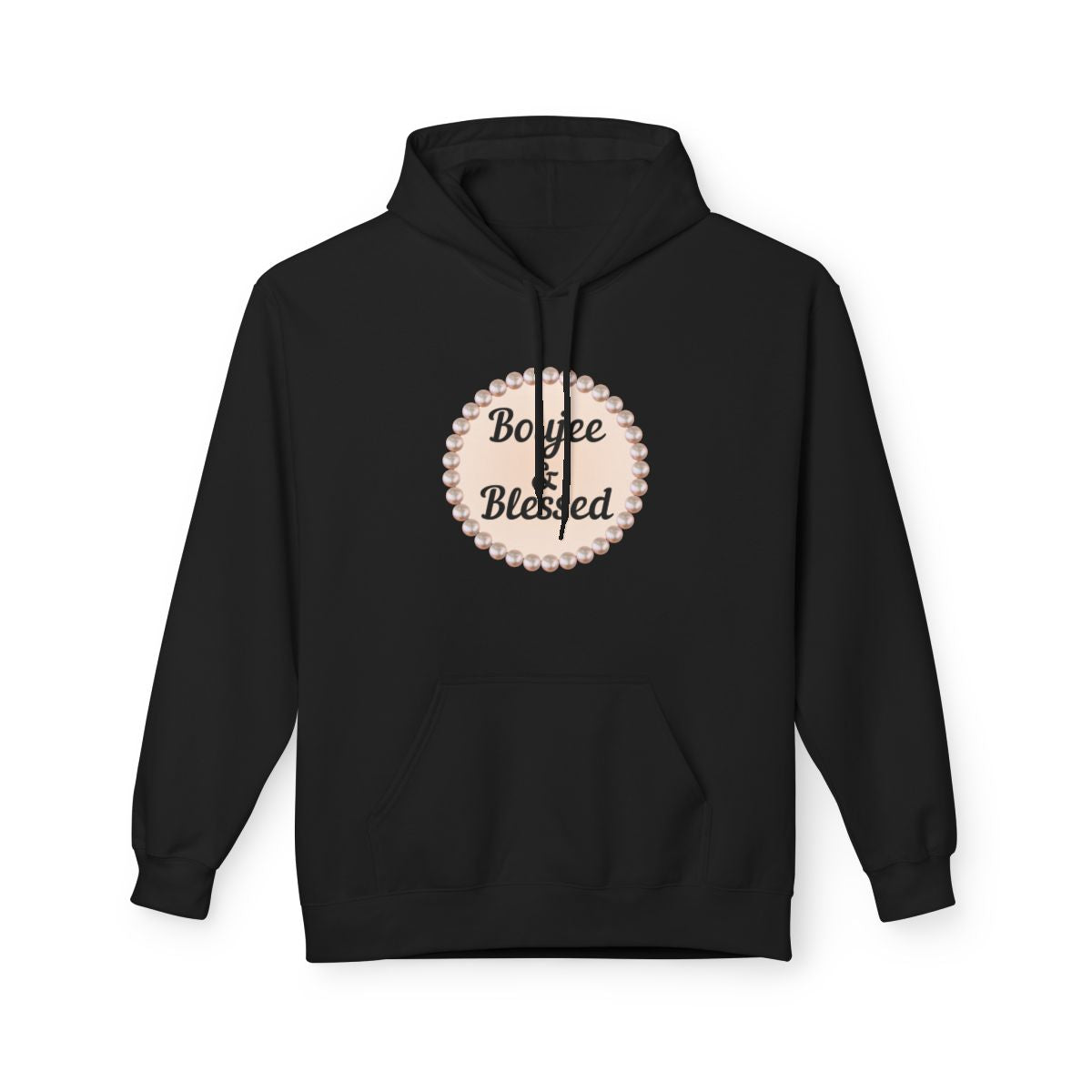 Personalized "Boujee & Blessed" Midweight Fleece Hoodie