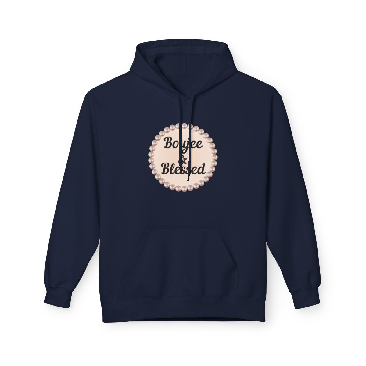 Personalized "Boujee & Blessed" Midweight Fleece Hoodie