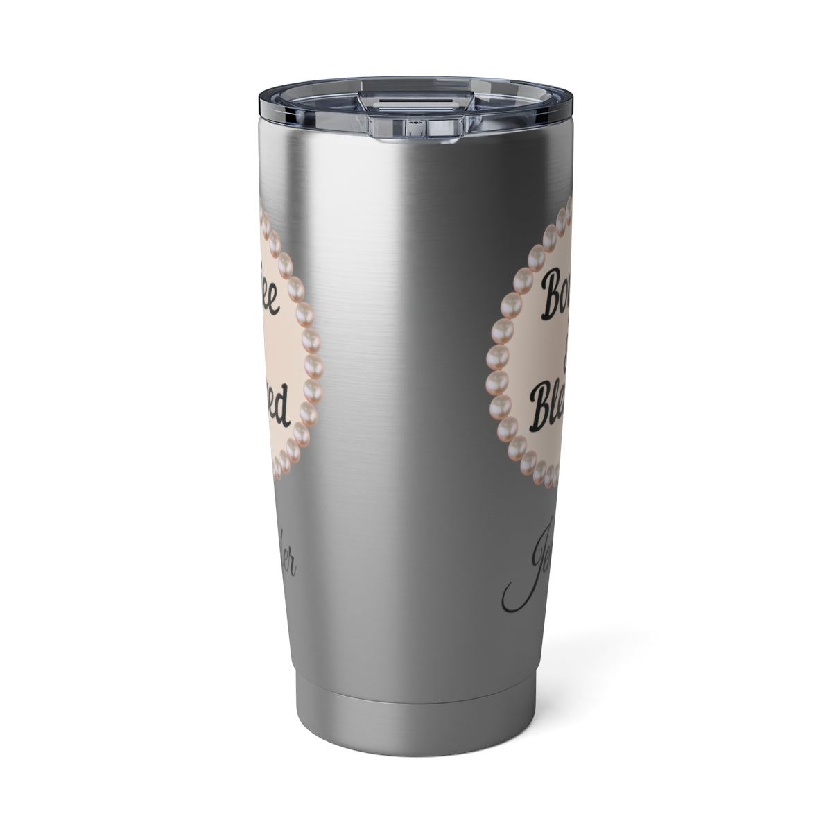 Personalized Boujee & Blessed 20 oz Insulated Travel Tumbler