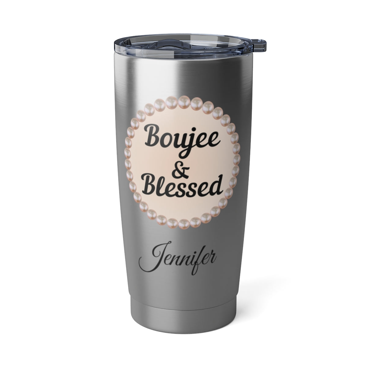 Personalized Boujee & Blessed 20 oz Insulated Travel Tumbler