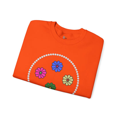Boujee Mini Flowers in Diamonds Heavy Blend™ Light Colors Crewneck Sweatshirt