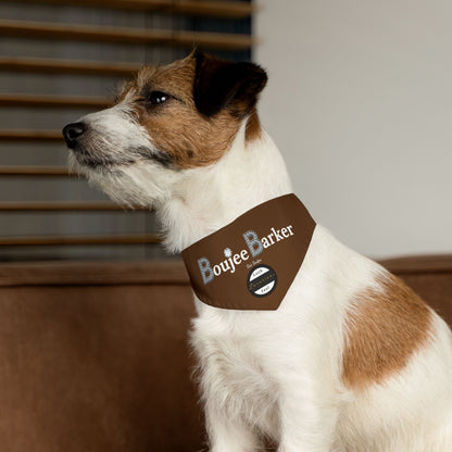 Boujee Barker Bandana BROWN - Pet Collar SMALL