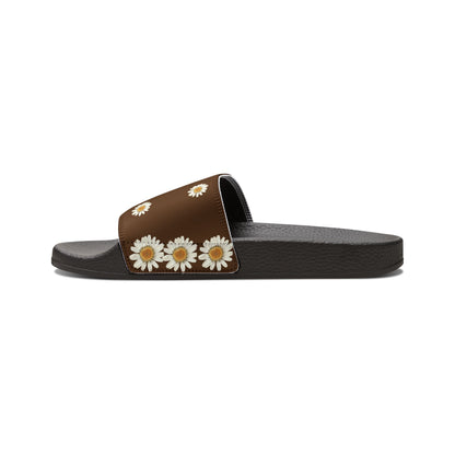Bee Boujee - BROWN Flowers Women's Removable-Strap Sandals