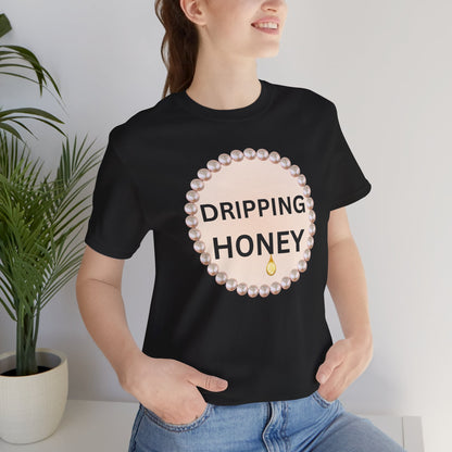 Dripping Honey Pearl-Framed Luxe Tee