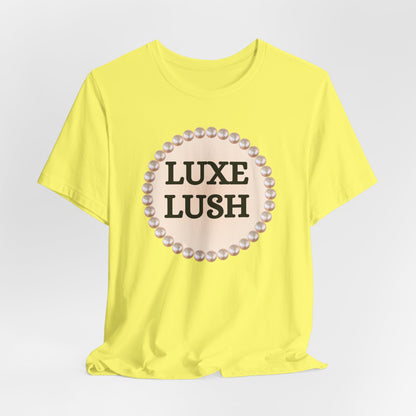 Luxe Lush Pearl-Framed Statement Tee