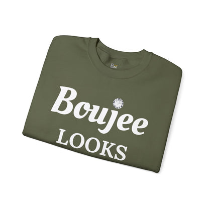 Boujee Looks Good On You - Heavy Blend™ Dark Colors Crewneck Sweatshirt
