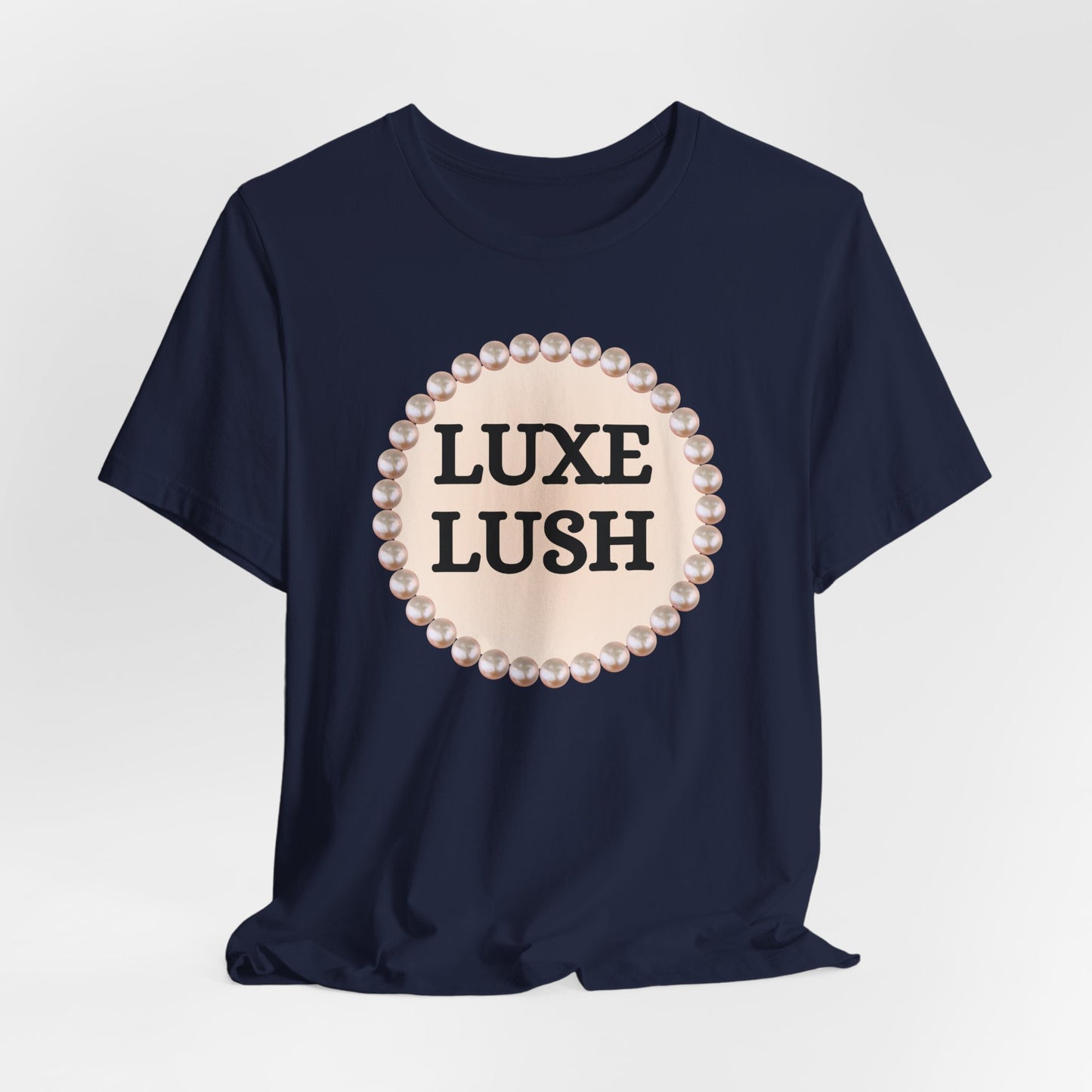 Luxe Lush Pearl-Framed Statement Tee
