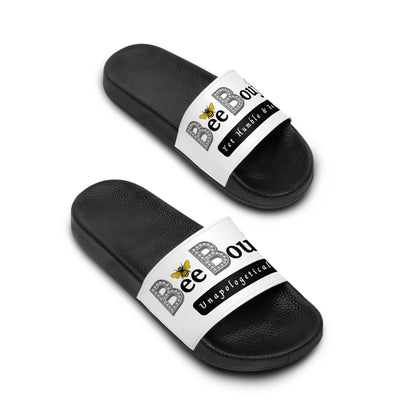 Bee Boujee Signature Logo Slides — Black & White