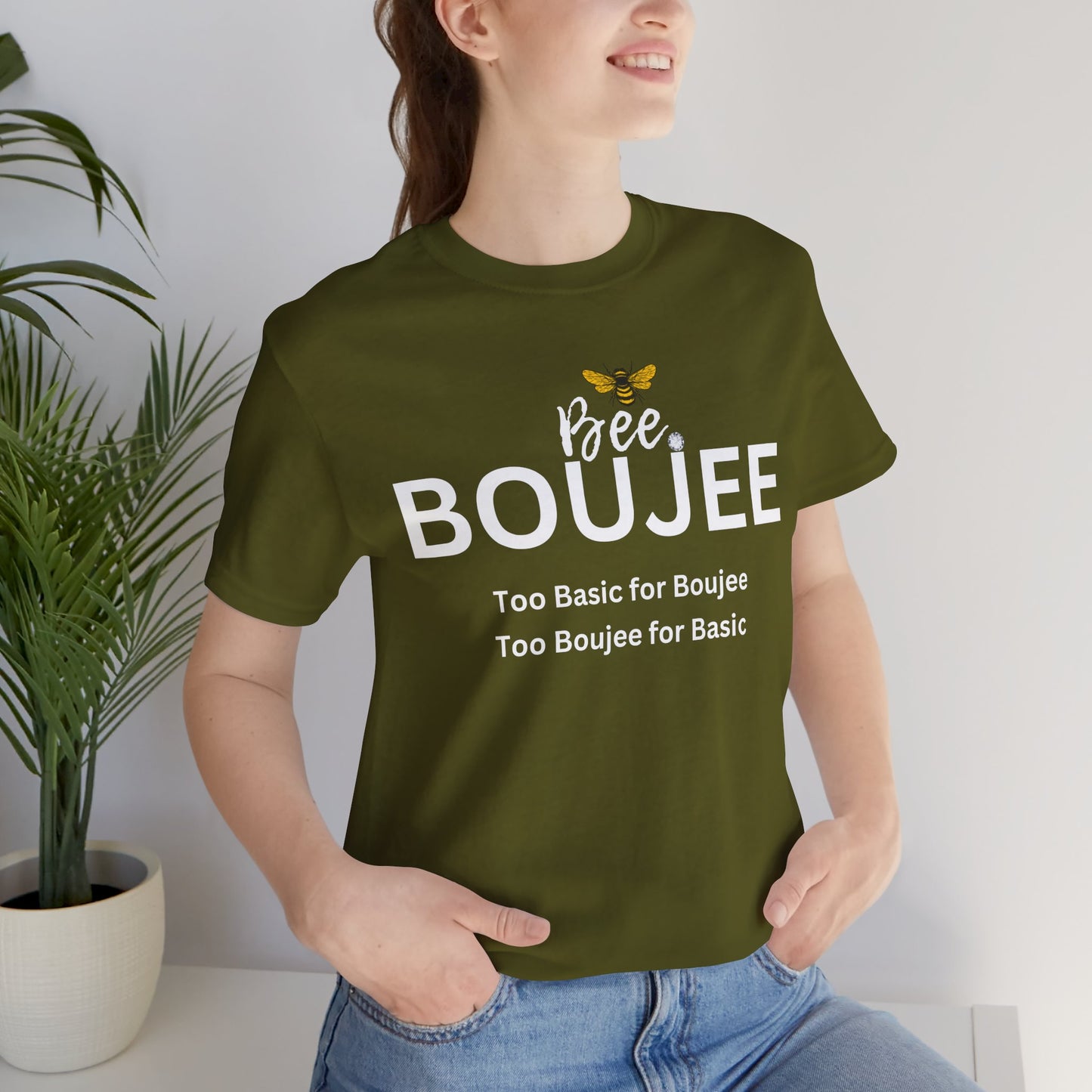 Bee Boujee“Too Basic / Too Boujee” Dark Tee