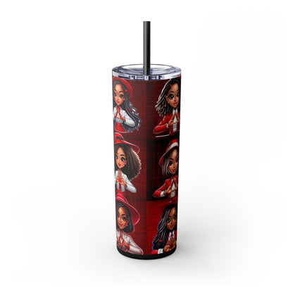 Boujee Sorority Girls - Skinny Tumbler with Straw, 20oz