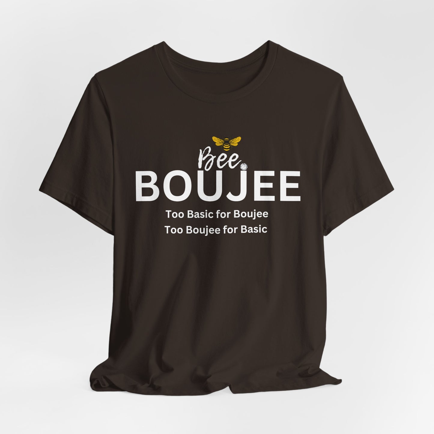 Bee Boujee“Too Basic / Too Boujee” Dark Tee