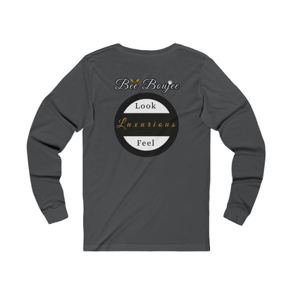Halloween Booo in Boooujee - Jersey Long Sleeve Tee BROWN SKIN TONE