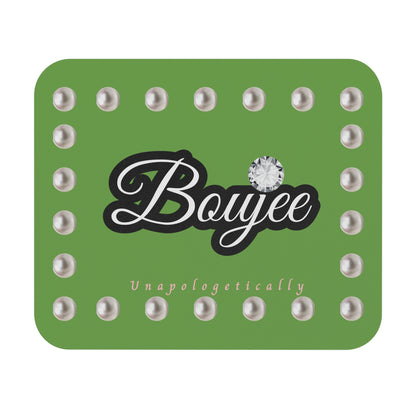 Boujee in Pearls Mouse Pad GREEN (Rectangle)
