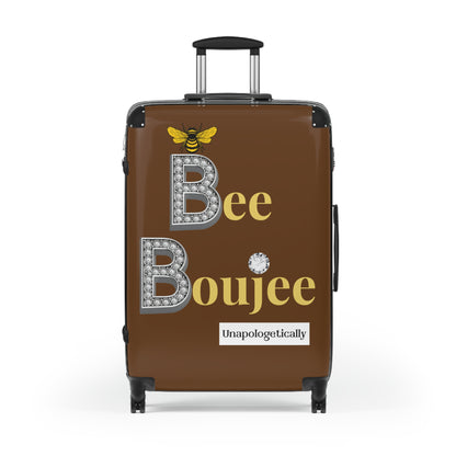 Bee Boujee Luggage - DARK BROWN