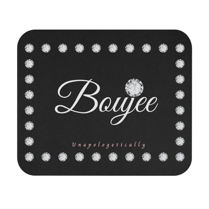 Boujee in Diamonds Mouse Pad BLACK (Rectangle)