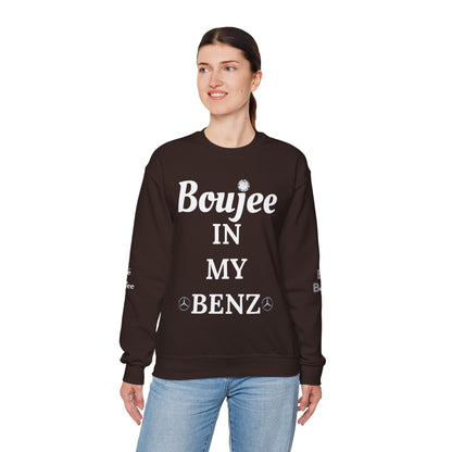 Boujee In My Benz - Heavy Blend™ Dark Colors Crewneck Sweatshirt