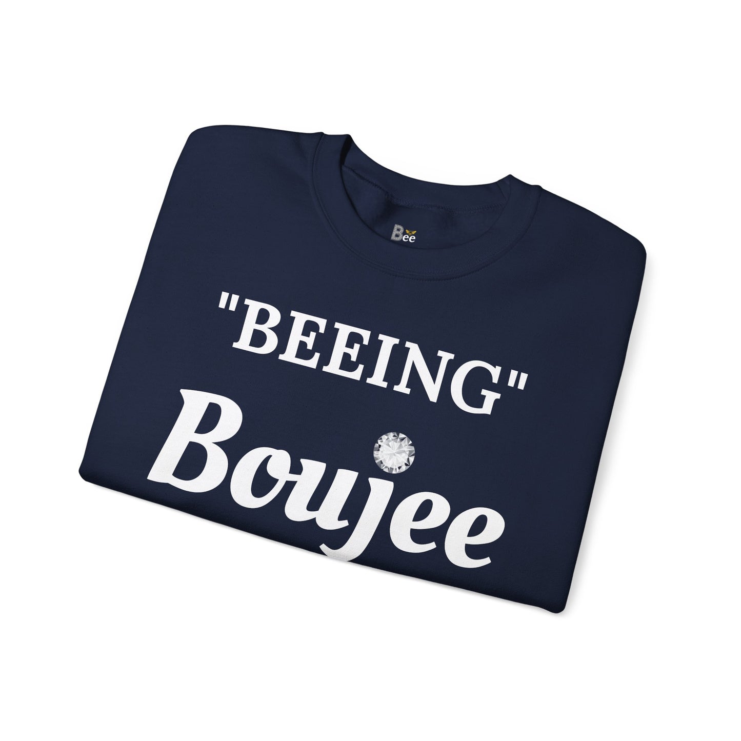 "Beeing" Boujee Ain't Easy- Heavy Blend™ Dark Colors Crewneck Sweatshirt