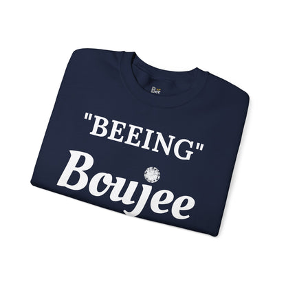 "Beeing" Boujee Ain't Easy- Heavy Blend™ Dark Colors Crewneck Sweatshirt